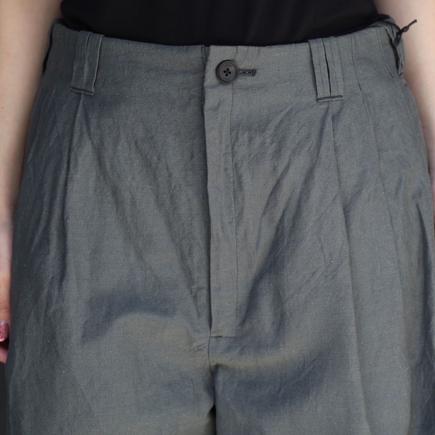 【残り一点】Wool Linen 3Pleated Shorts