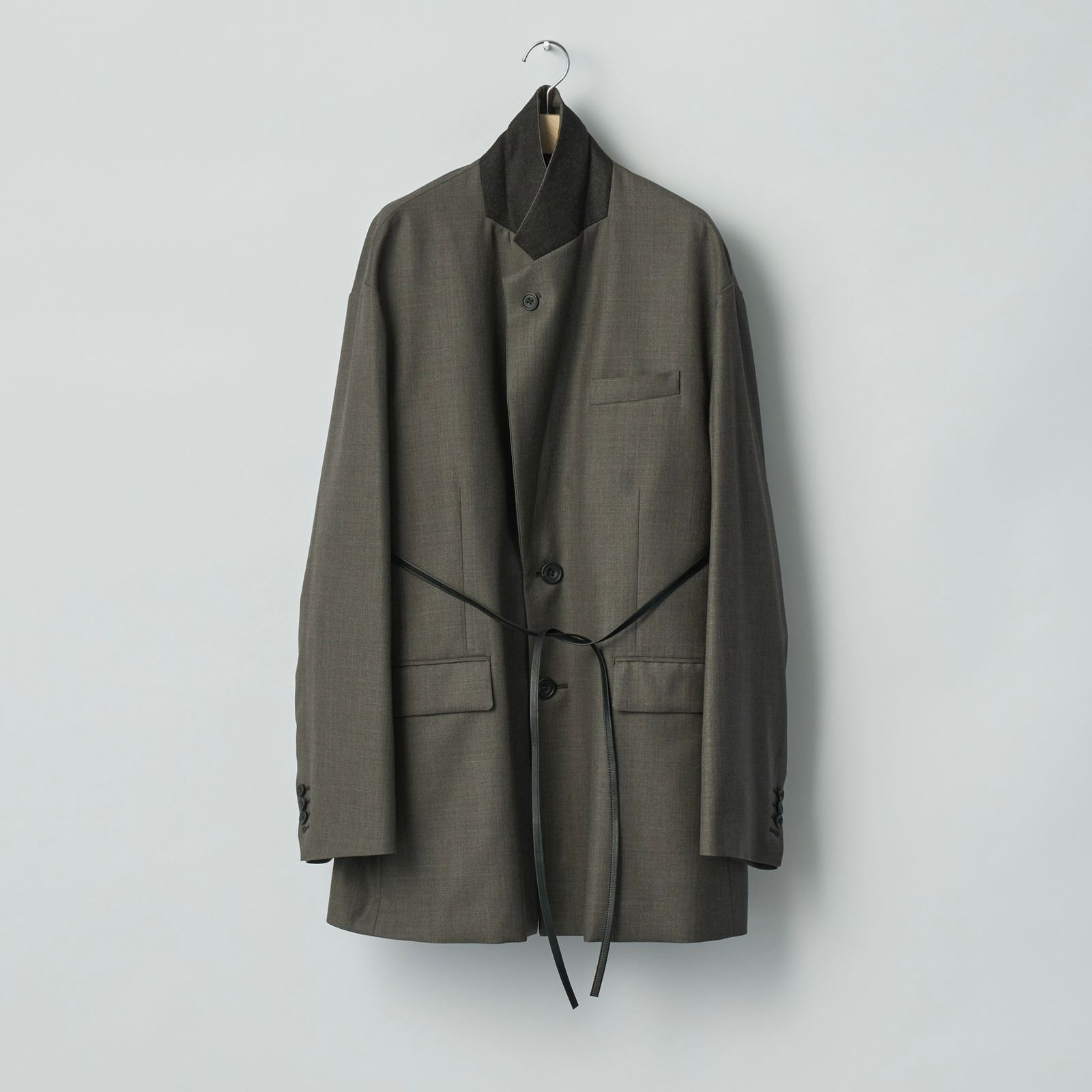 【残り一点】Extra Fine Wool Oversized Single Breast Long Jacket