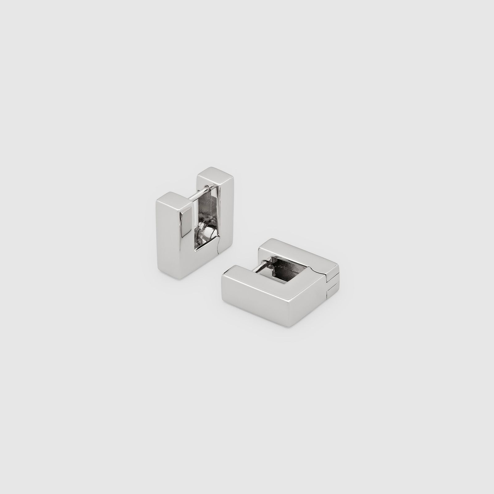 【再販売通知受付可能】Square Hoops Small(SILVER)
