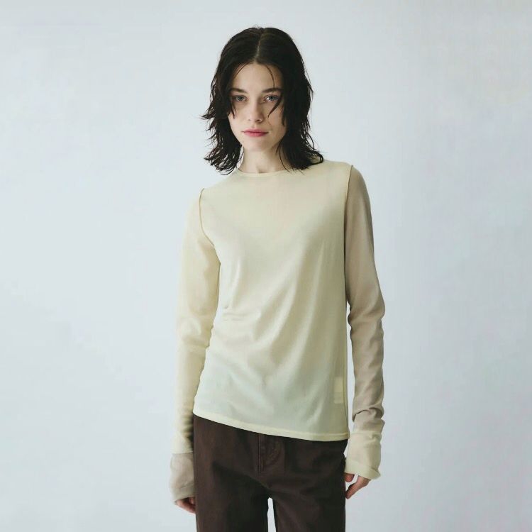 【残り一点】Bi Color Mesh Inner Tops