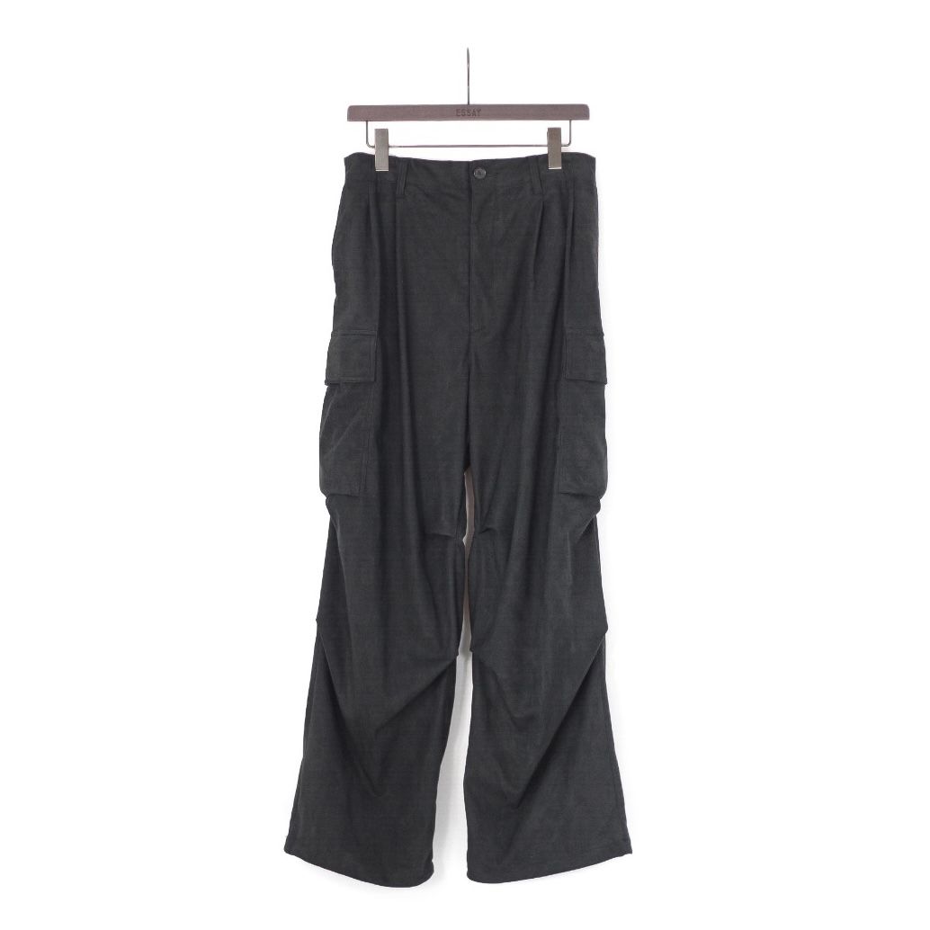 【残り一点】Synthetic Suede Wide Military Trousers
