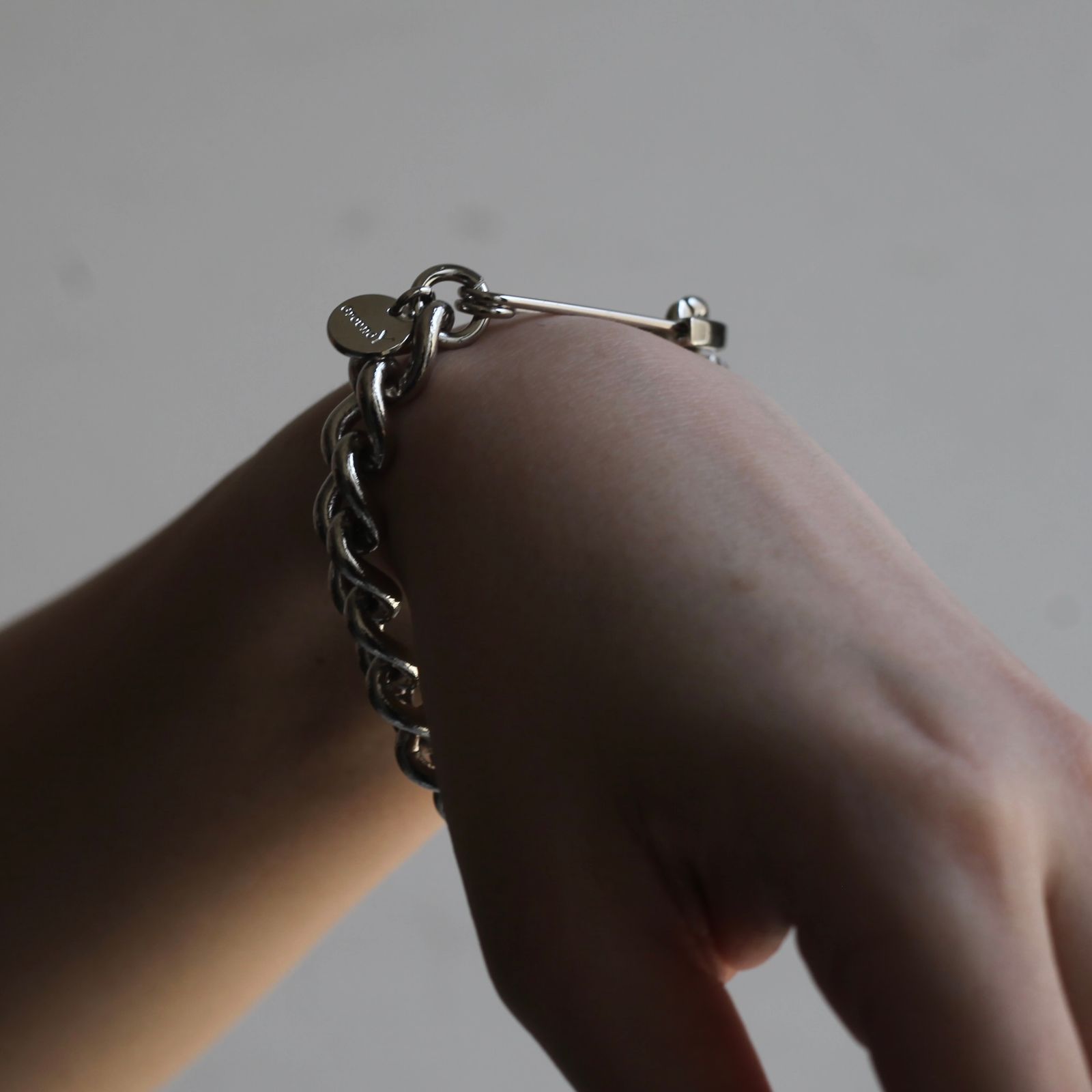 Ground Y - 【残り一点】Chain Bracelet W/Pin(SILVER