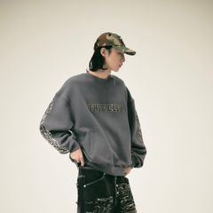 【残り一点】Leather Flame Sweatshirt