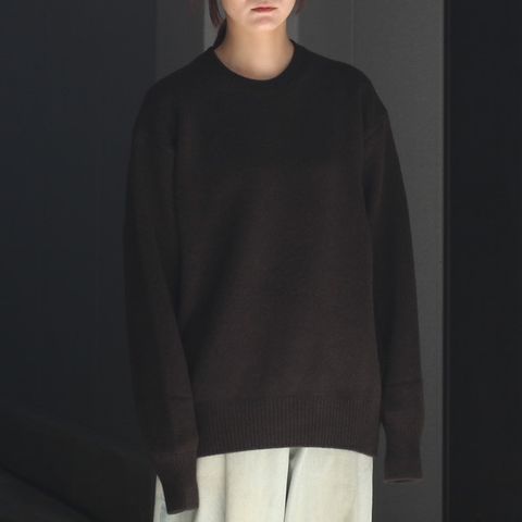 【残りわずか】Extra Fine Wool Warm Knit Crew Neck LS