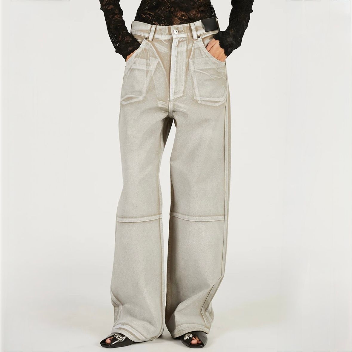 【残り一点】ストレートデニムパンツ