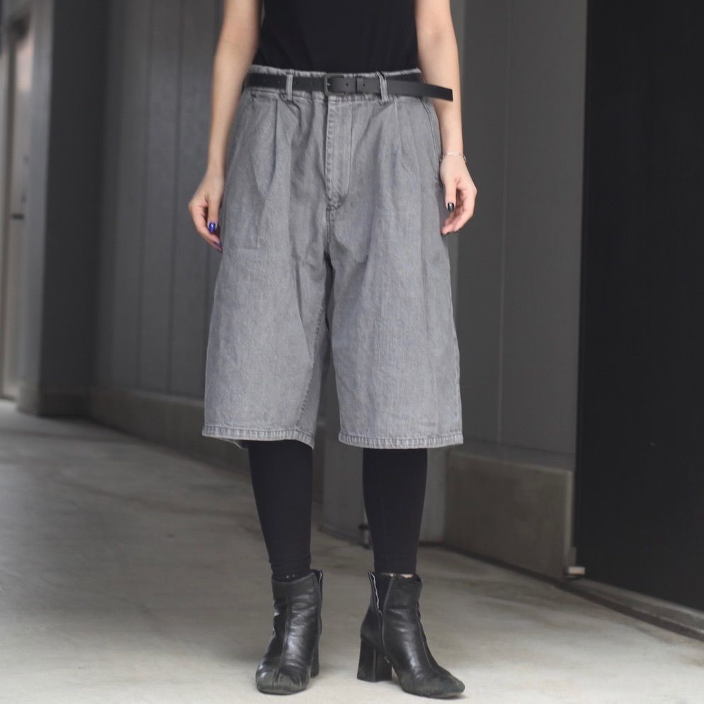 【残り一点】11.5ozブラックデニムショーツ(USED)