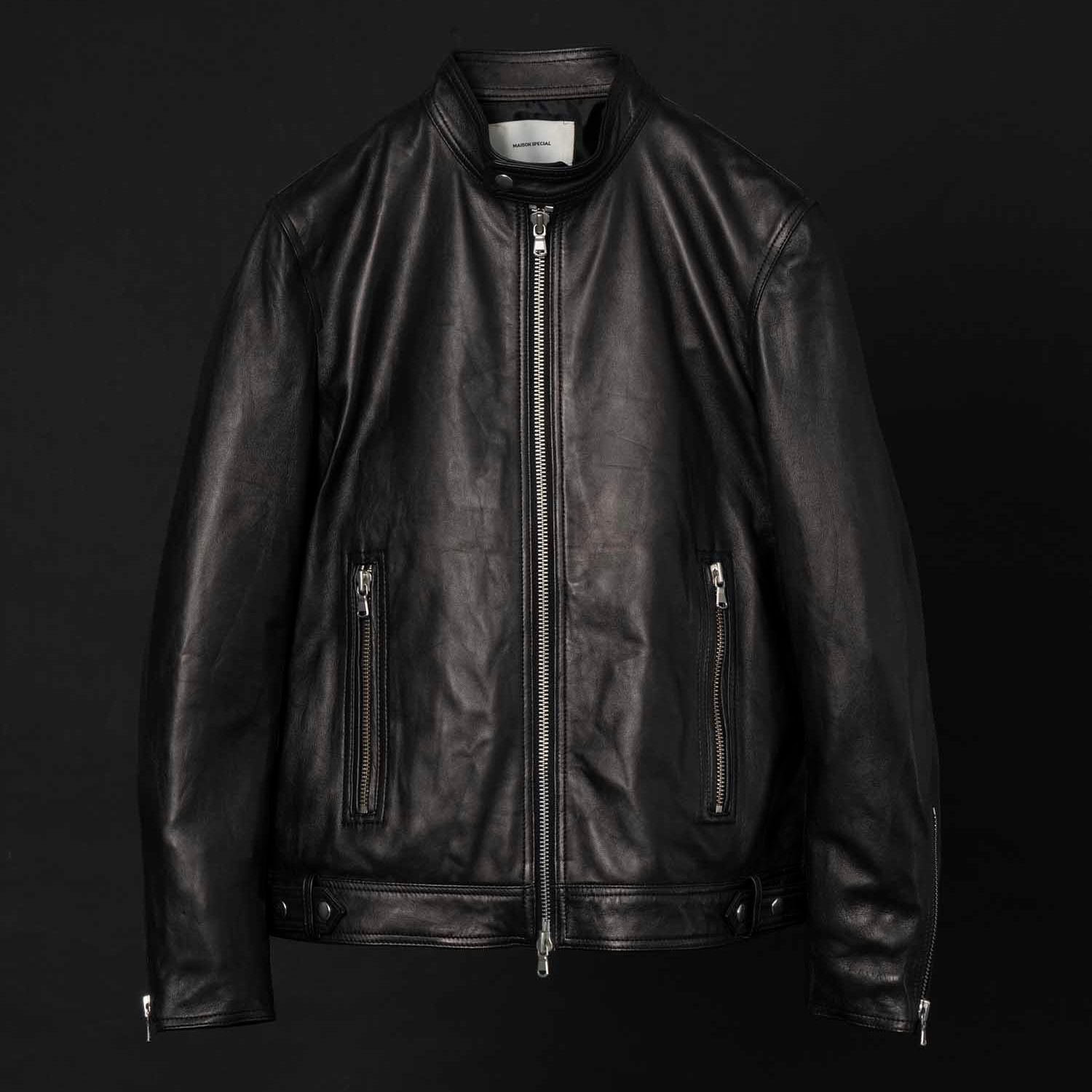 【残り一点】Dress-Fit Sheep Leather Single Rider JKT