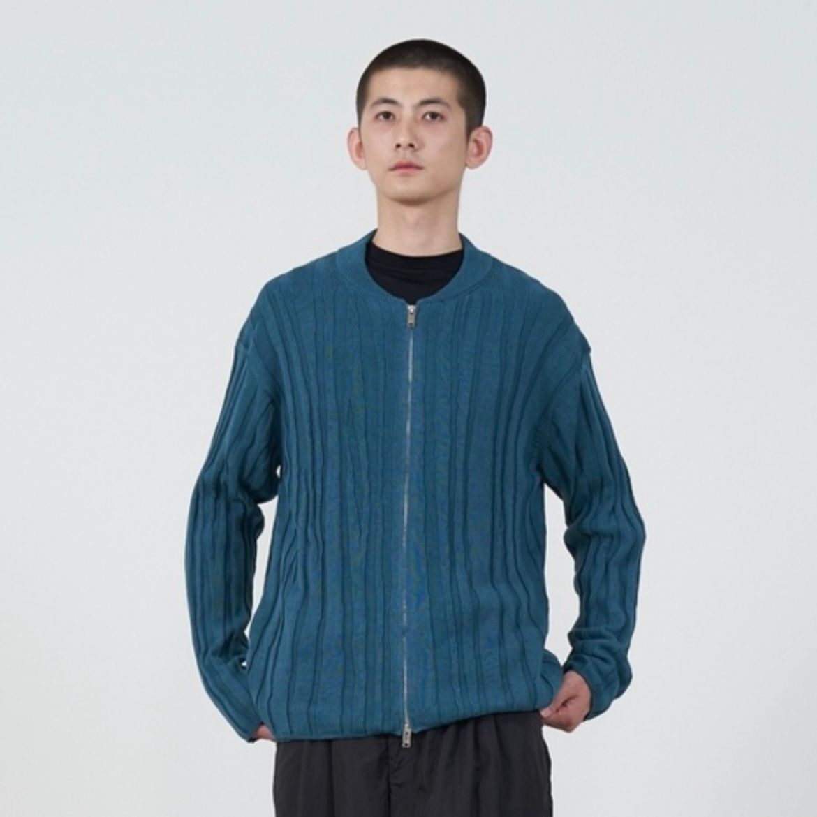 【残り一点】Random Rib Zip Knit Blouson