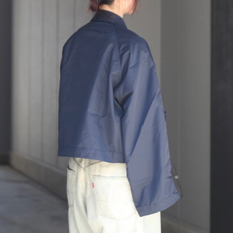 【残り一点】ナイロンタフタショートジップブルゾン