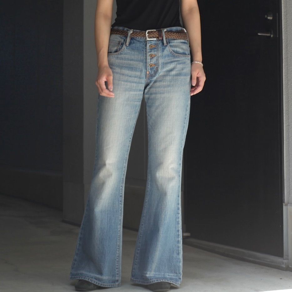 SUGARHILL - 【残りわずか】Faded Bell Bottom Denim Pants