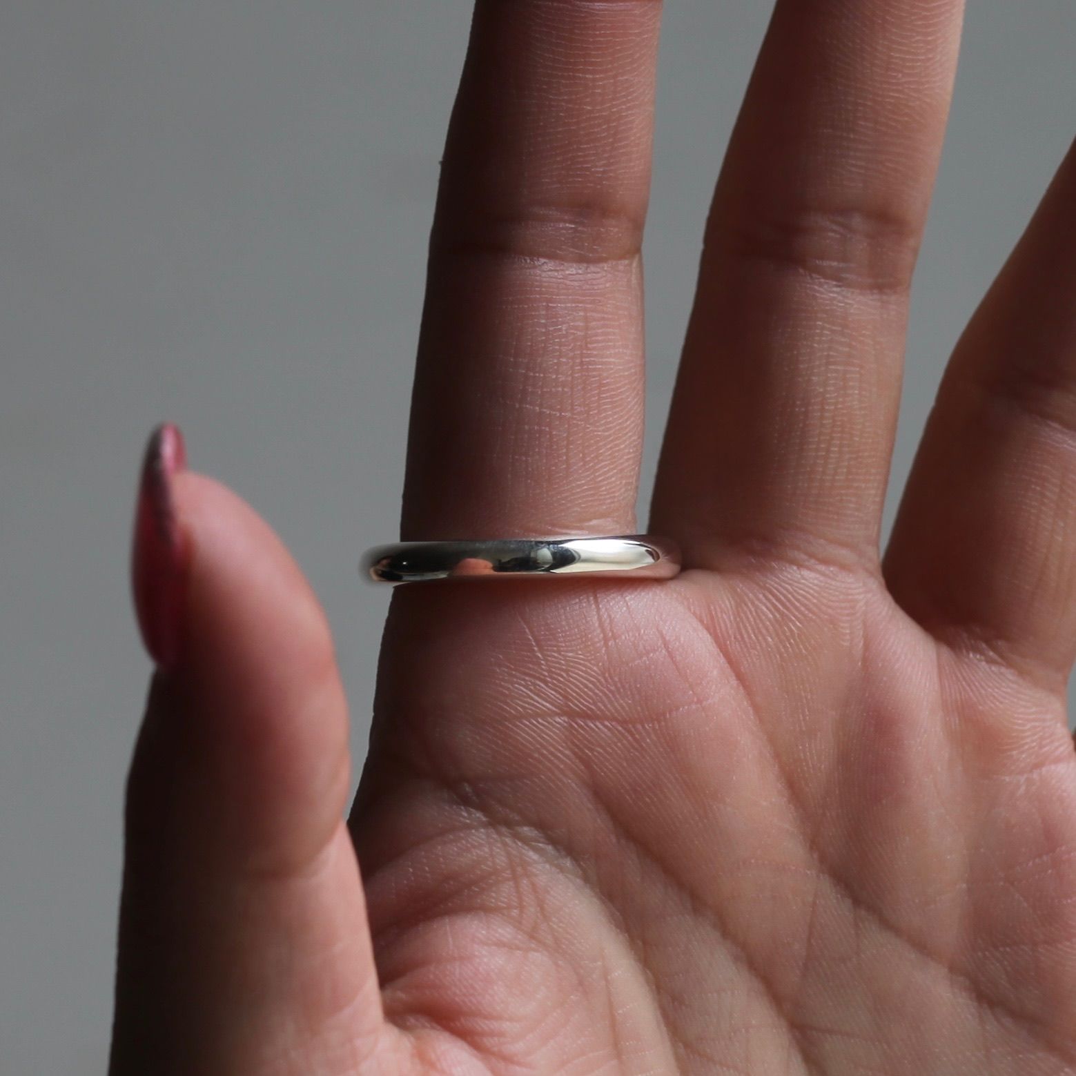 【残り一点】Oval Link Ring 4mm(WHITE)