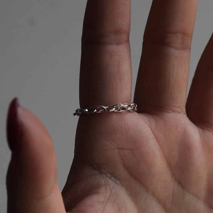 【残り一点】18K&SV Anchor Ring