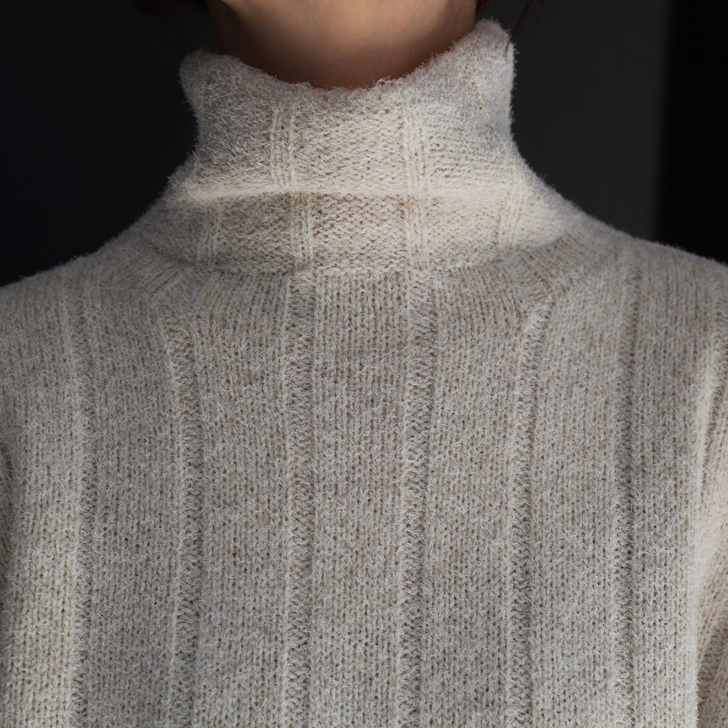 【残り一点】Funny Yarn Wide Rib T/N