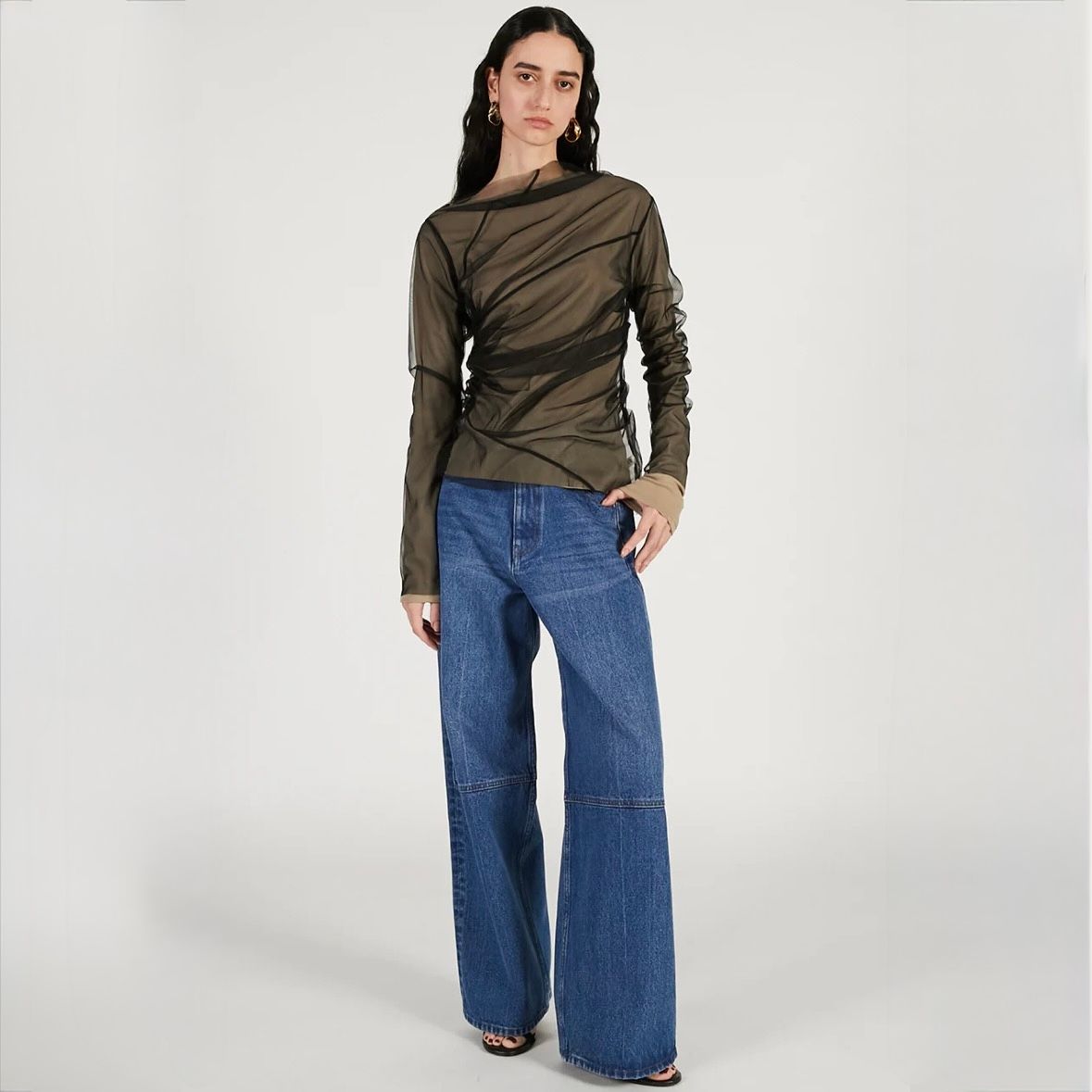 【残り一点】ストレートデニムパンツ