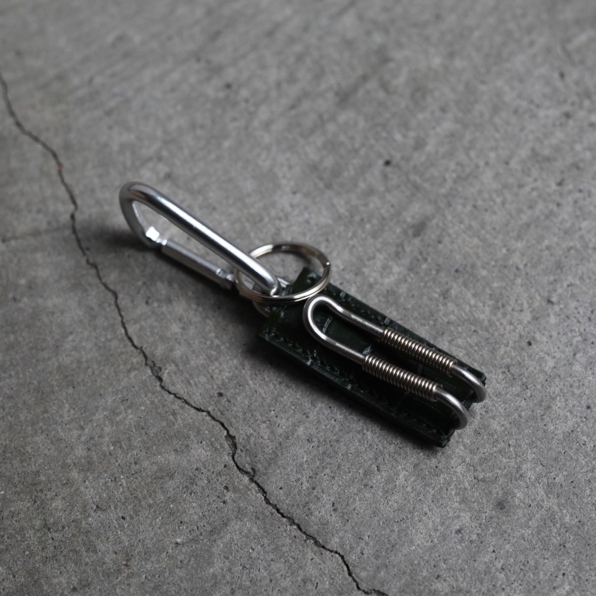 【残り一点】Spring Clip Key Holder(CLIX_CROCO GRAIN)