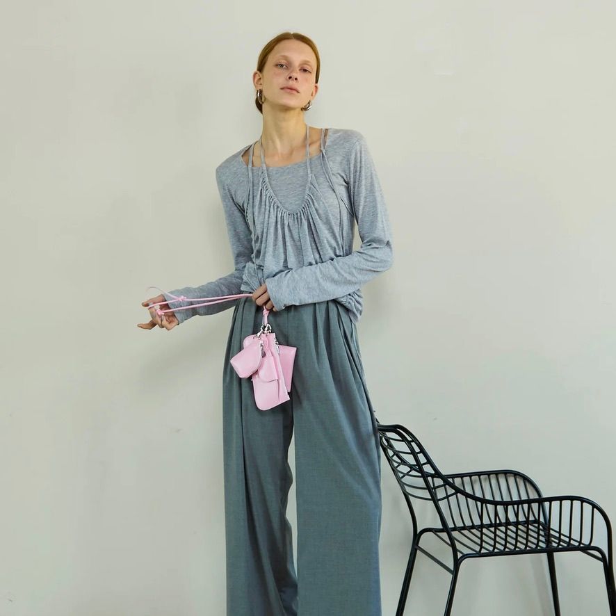 【残り一点】ホルターネックレイヤードトップス