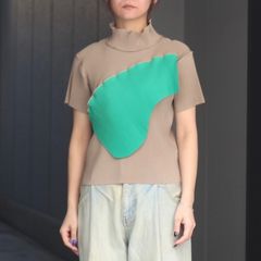 【残り一点】Todo Wave Top Short Sleeve Highneck