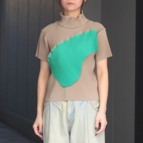 【残り一点】Todo Wave Top Short Sleeve Highneck