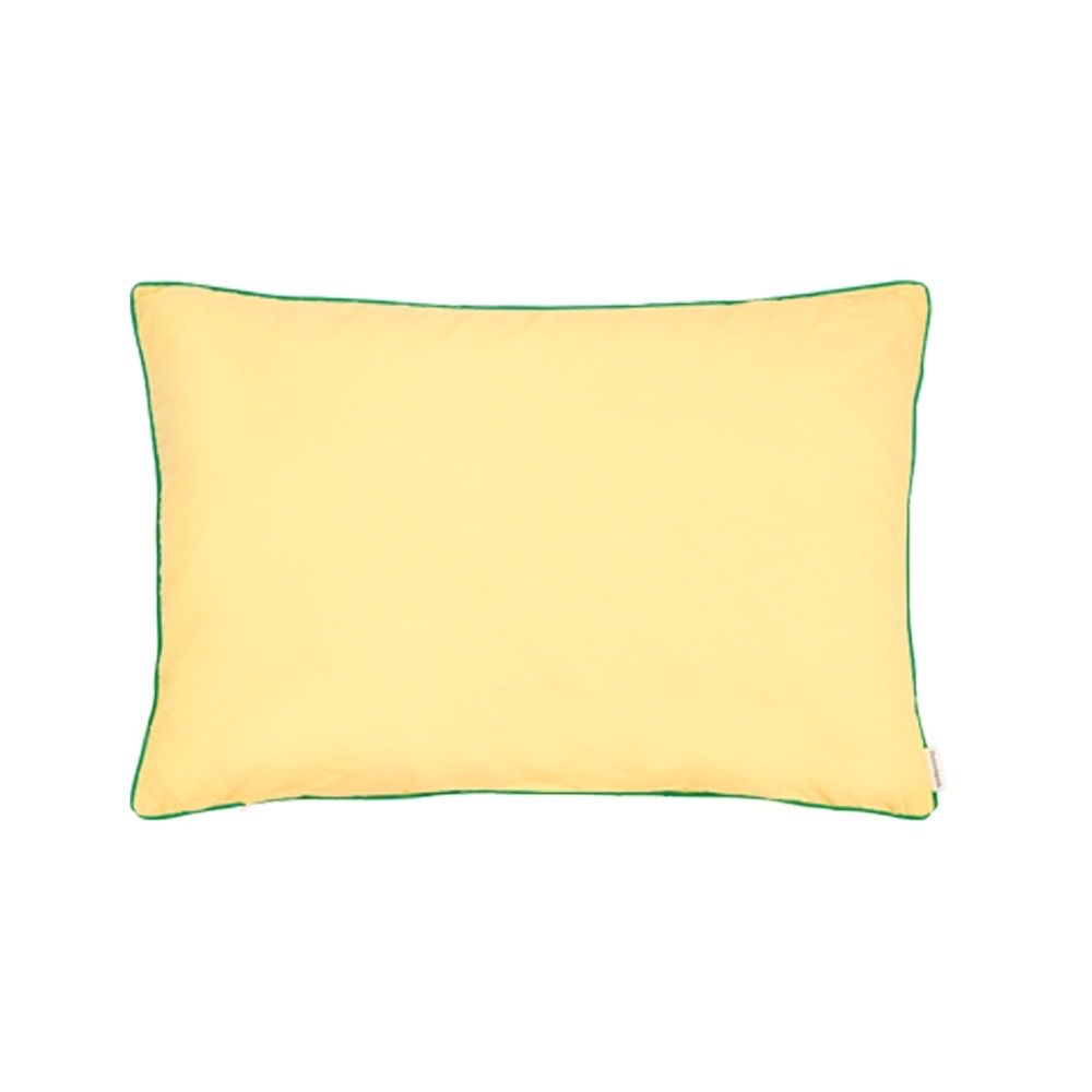 【残り一点】Frame Pillow Cover(YELLOW×GREEN)