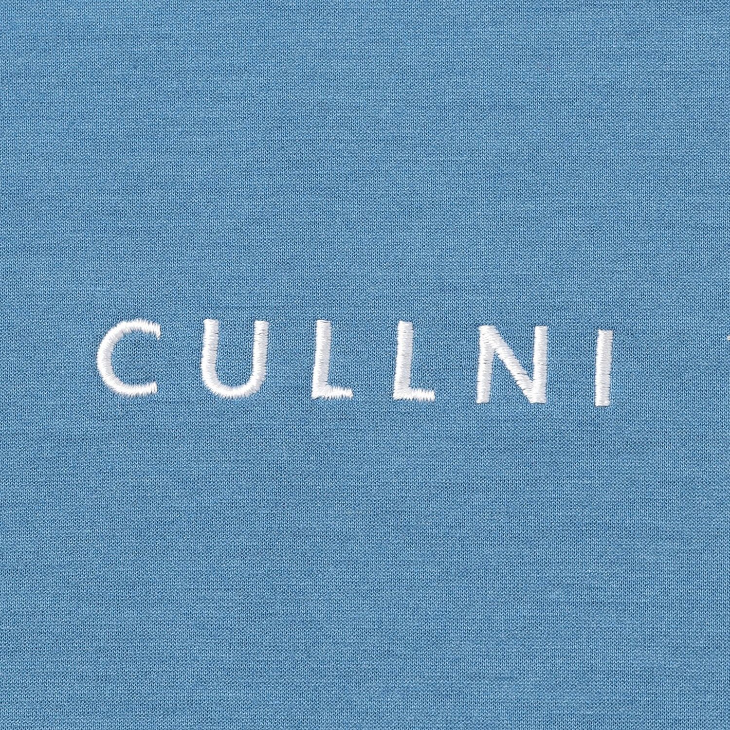 【美品】CULLNI 2トーンカラー　パーカー　バイカラー　ロゴ　スウェット