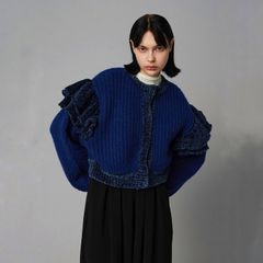【残り一点】Frill Shoulder Cardigan