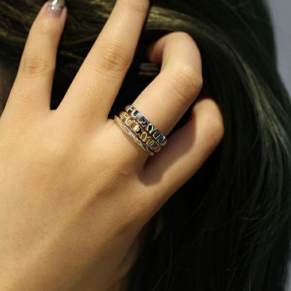 GARNI - 【残り一点】Fuckyou Ring(SILVER) | ACRMTSM ONLINE STORE