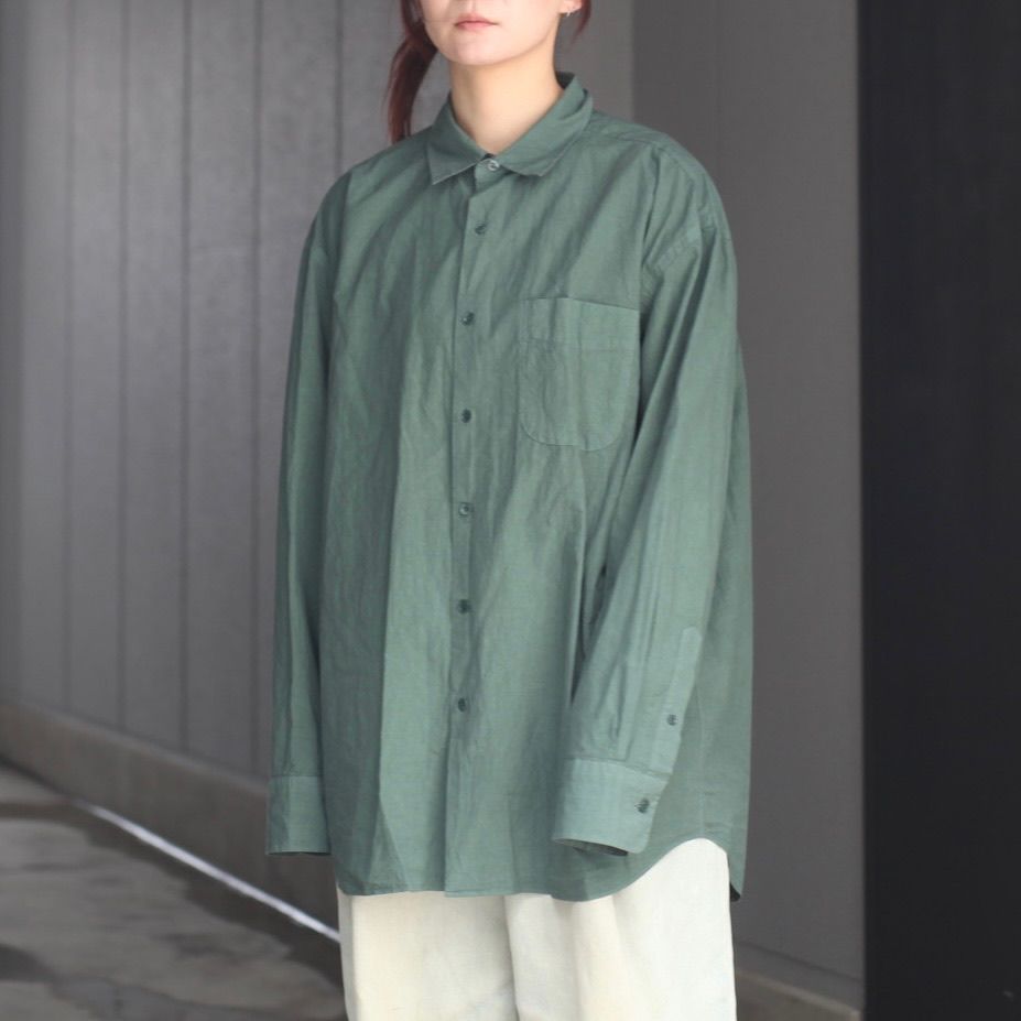 【残り一点】Regular Collar Shirt(MAX HIGH COUNT TYPEWRITER)