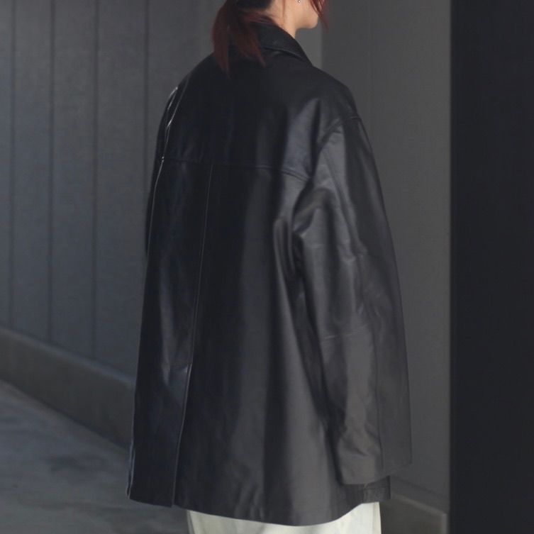 【残りわずか】Leather Car Jacket