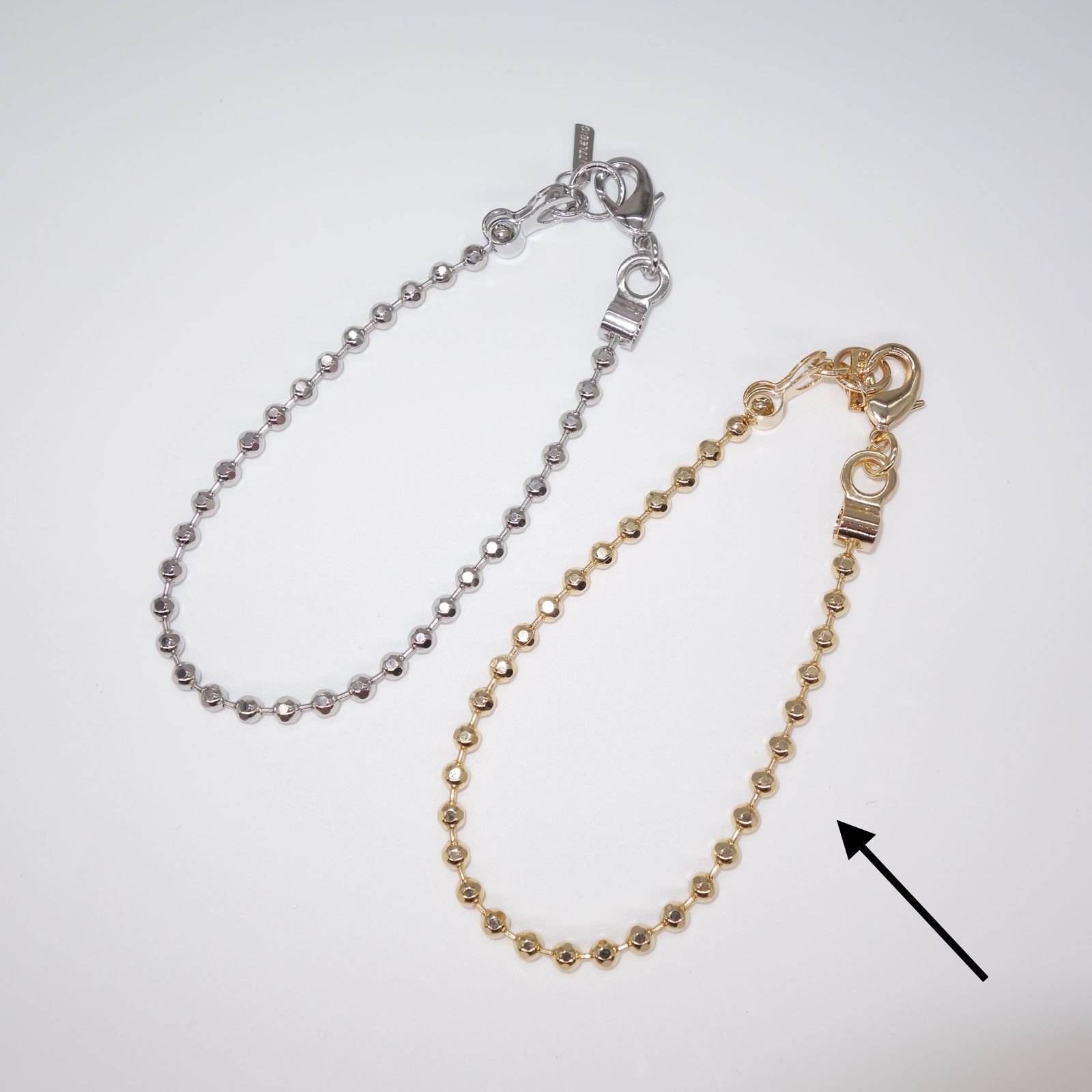 【残りわずか】Cutting Ball Bracelet(GOLD)