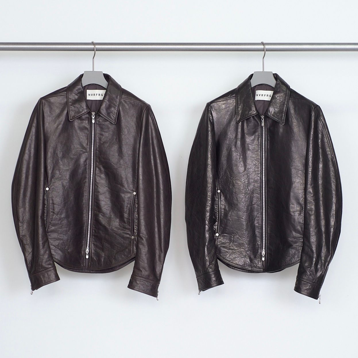 【残り一点】Zip Up Leather Shirt