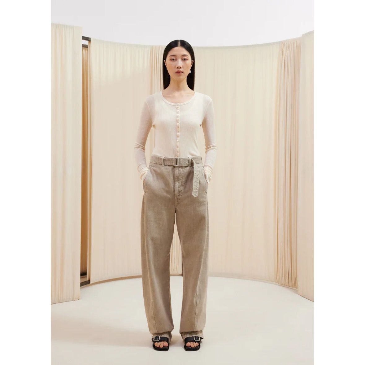 LEMAIRE - 【残り一点】Twisted Belted Pants | ACRMTSM ONLINE STORE