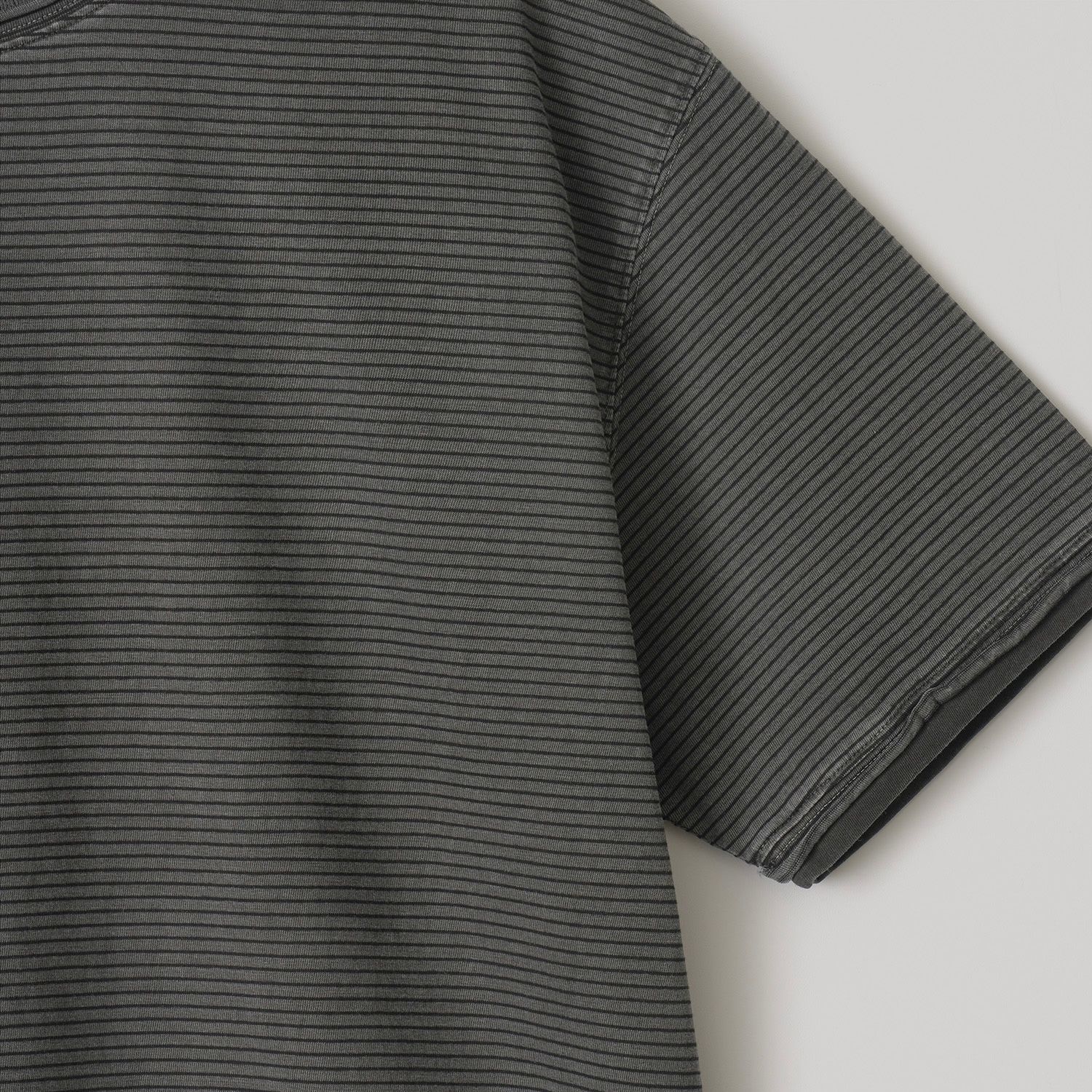 【残り一点】Dyed Raw-Edge Stripe Tee