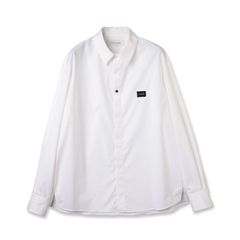 【残り一点】High Count Broad Front Fly Embroidery Patch Shirt
