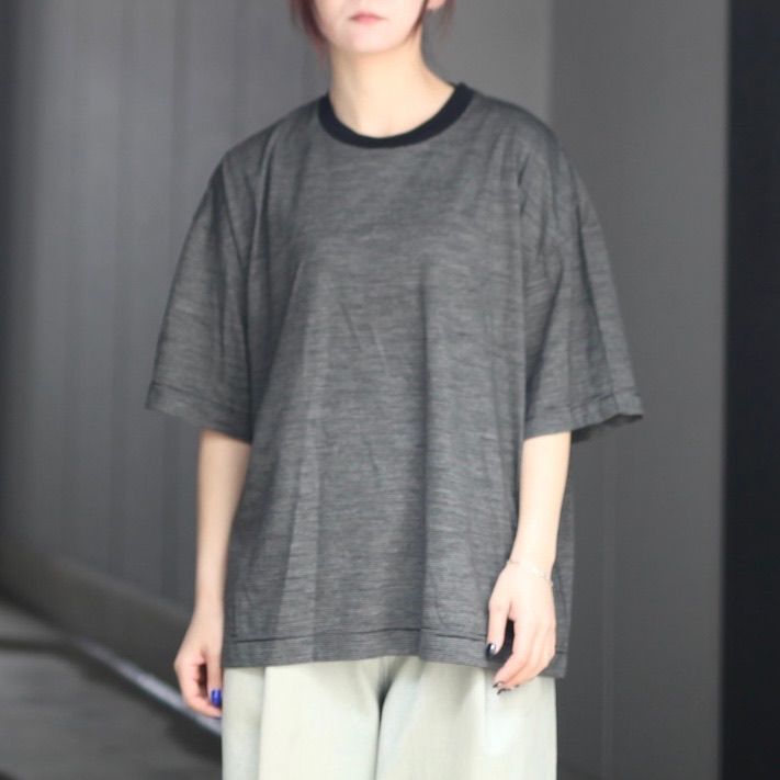 【残り一点】32G Wool Stripe SS Tee