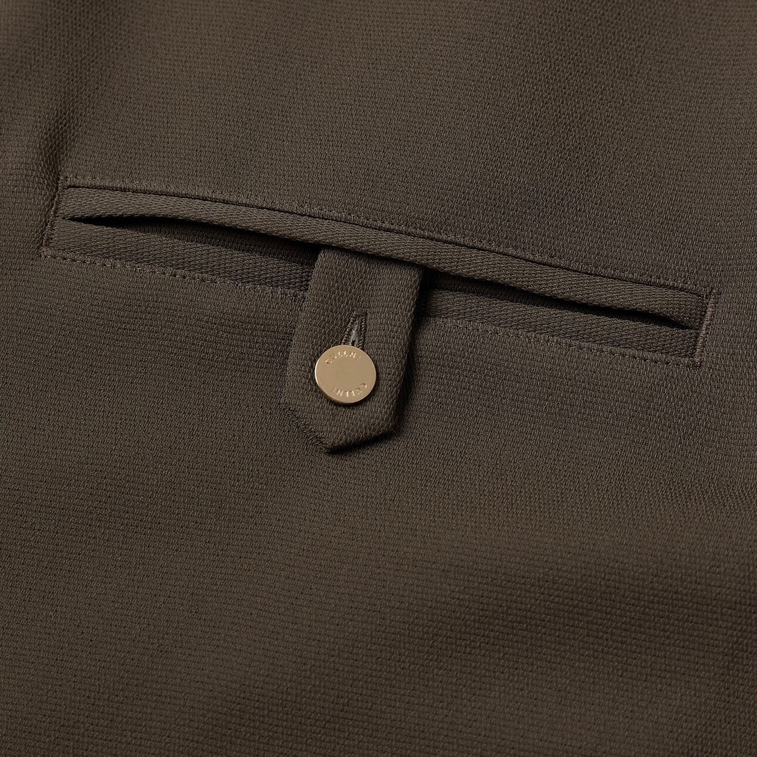 【残り一点】Dry Stretch Cloth Button-Tab Pocket Zip Up Shirt