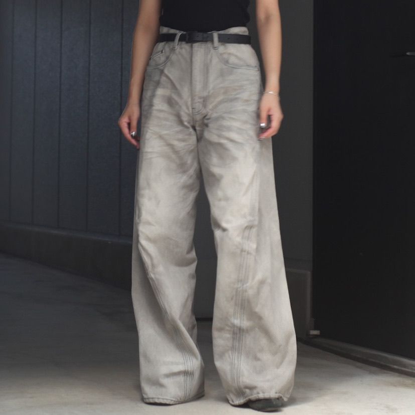 【残りわずか】3D Twisted Wide Leg Jeans
