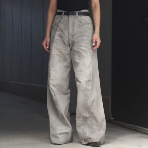 【残りわずか】3D Twisted Wide Leg Jeans