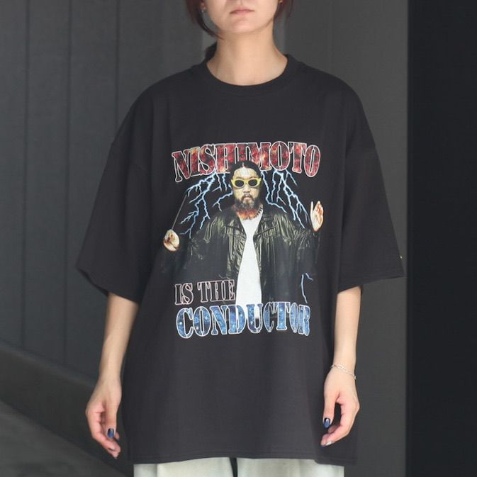 【残りわずか】×NISHIMOTO IS THE MOUTH Stone Decorated T-Shirt(THE CONDUCTOR)