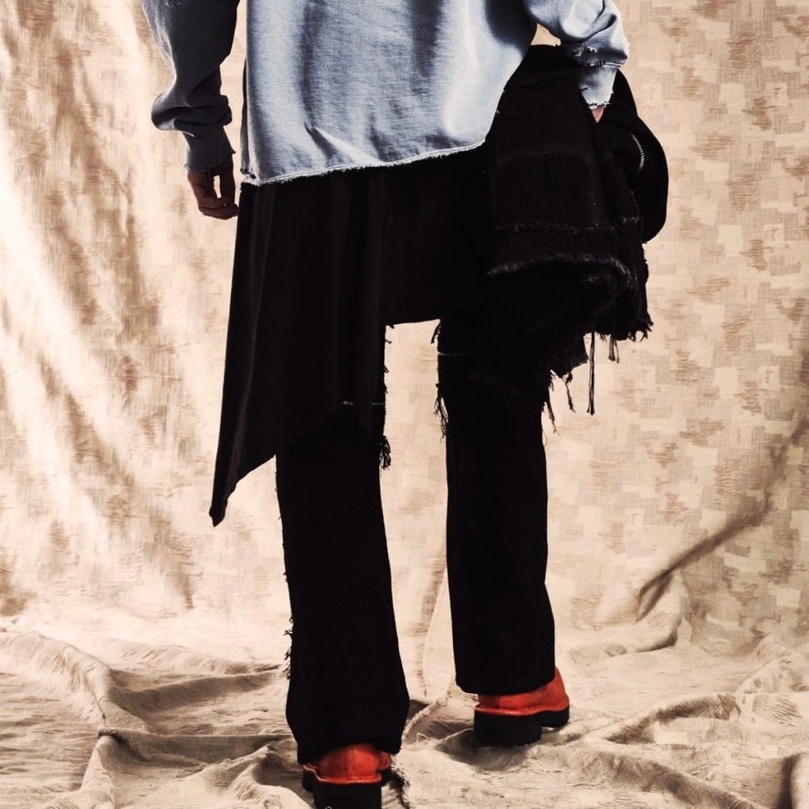 【残り一点】Twist Seam Lot.20746 Boro Crust With Wrapped(NOIR)