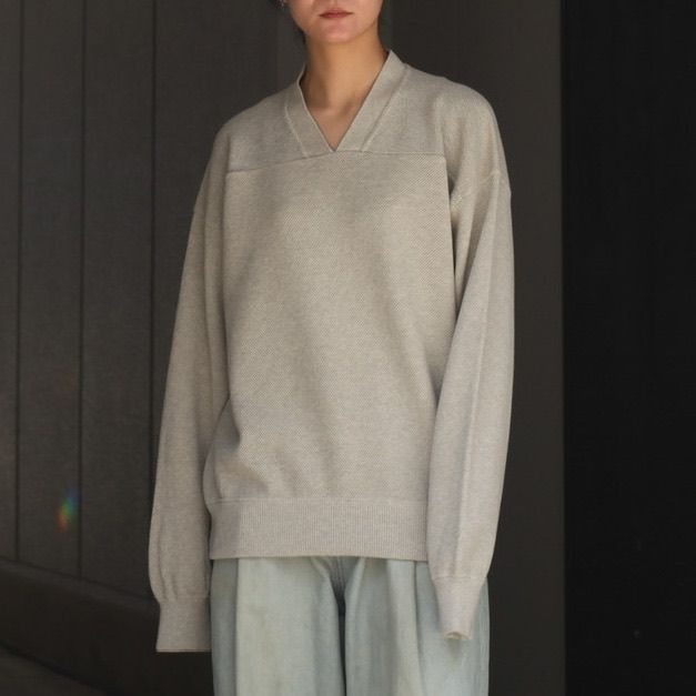 crepuscule - 【残り一点】Moss Stitch V Neck PO | ACRMTSM ONLINE STORE