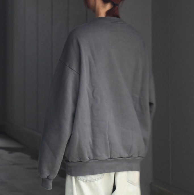 【残り一点】Pigment Dyed Crew Neck Sweatshirt