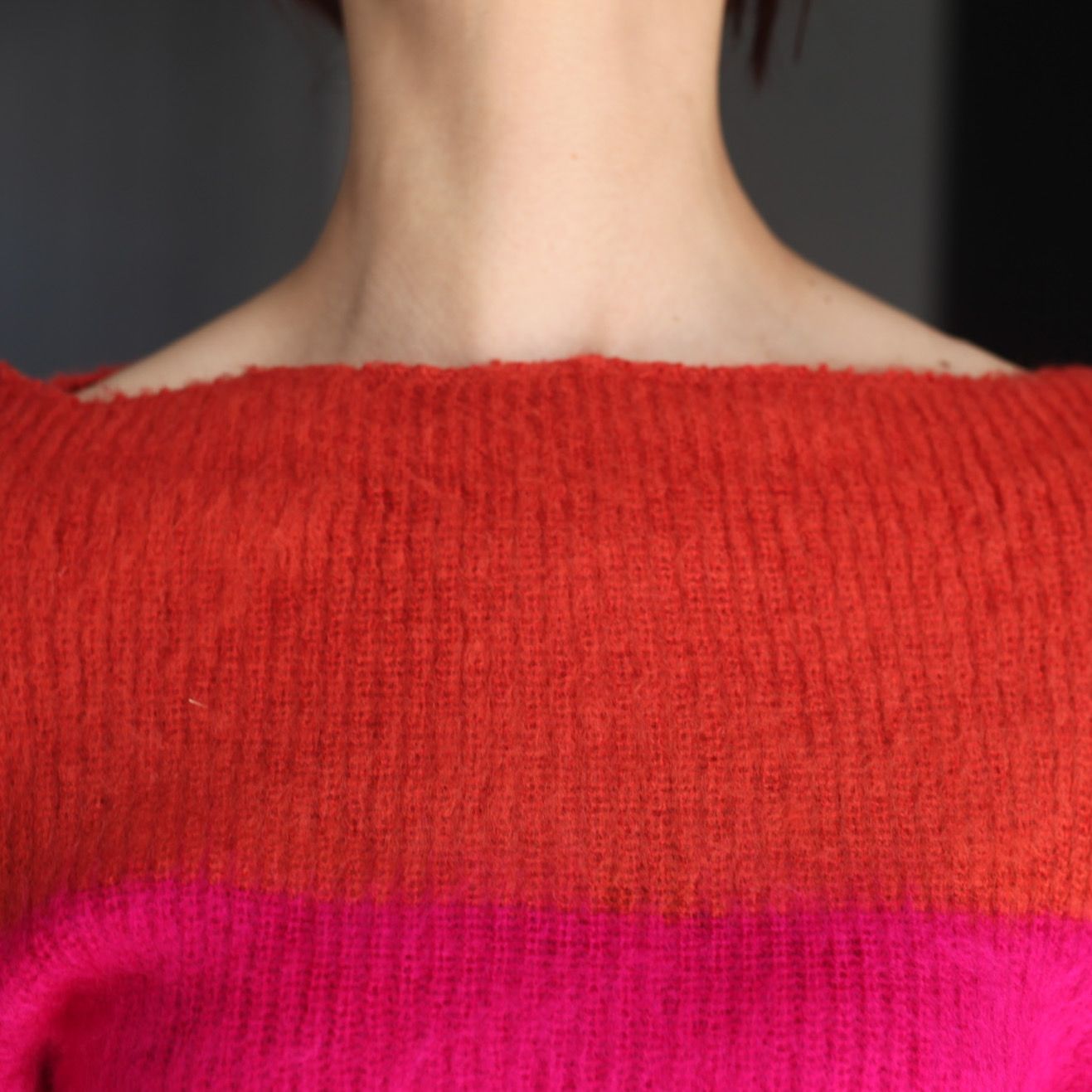 【残り一点】Fuzzy Short Knit