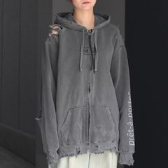 【残り一点】Bootleg Zip Up Hoodie With Damaged(SIN)