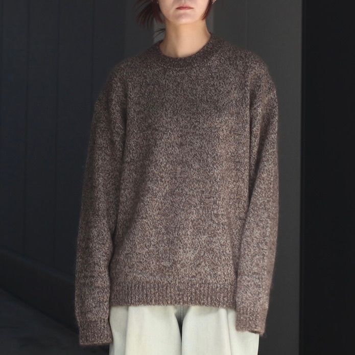 【残り一点】Wool Alpaca Mohair Crewneck Sweater