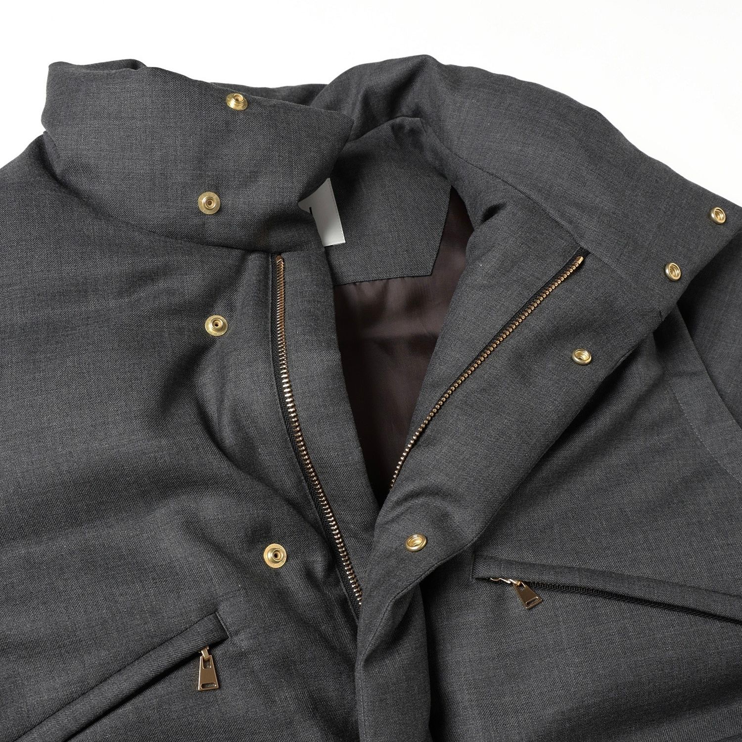 【残り一点】High Count Twill Removable Sleeves Down Jacket