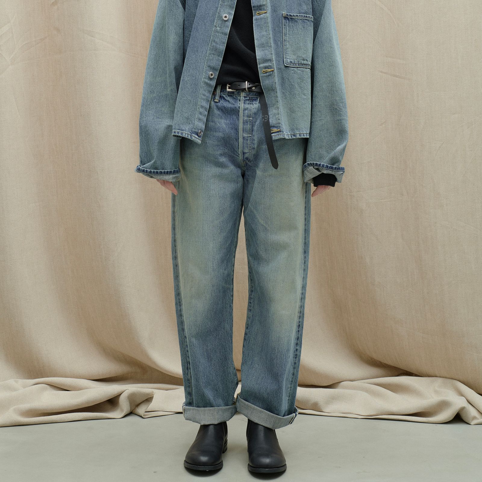 YOKO SAKAMOTO - 【再販売通知受付可能】Denim Straight Pants(USED FADE) | ACRMTSM ONLINE  STORE