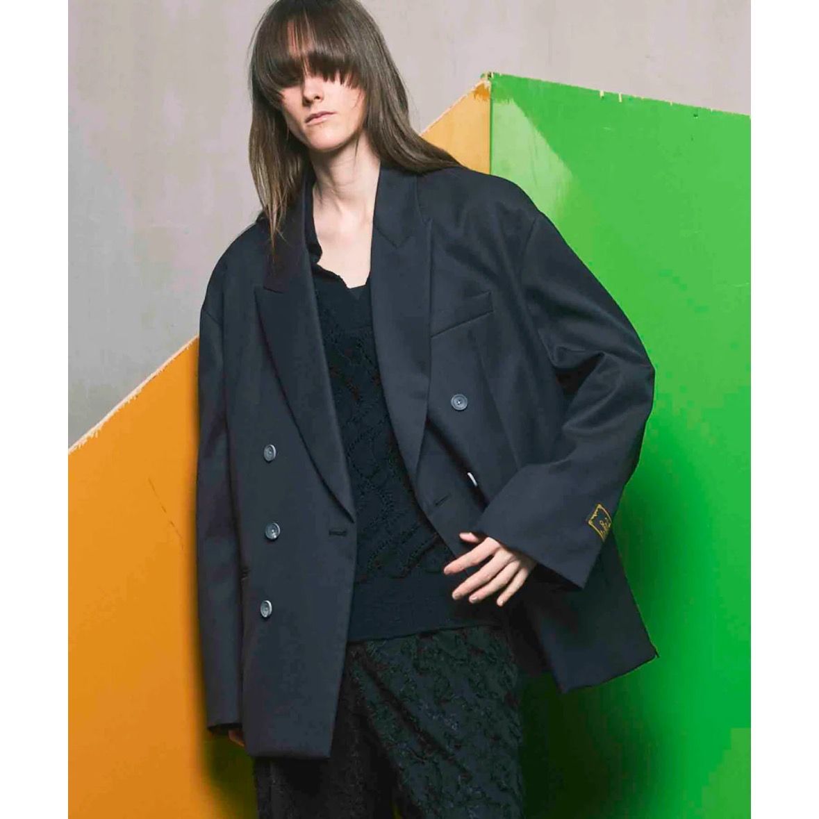 【残り一点】4colors Chambray Wool Jacket