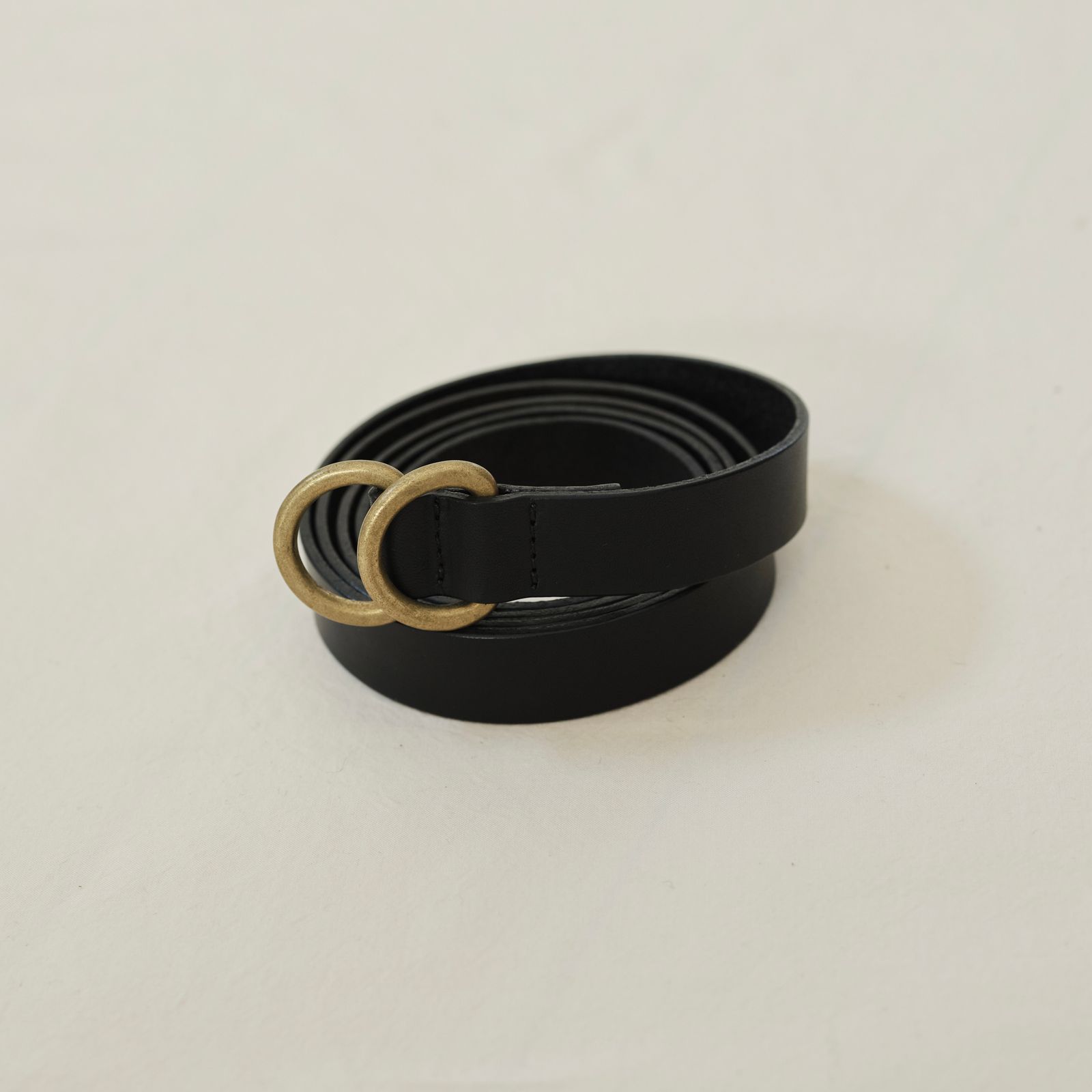 【残り一点】Ring Belt Slim(BLACK×GOLD)