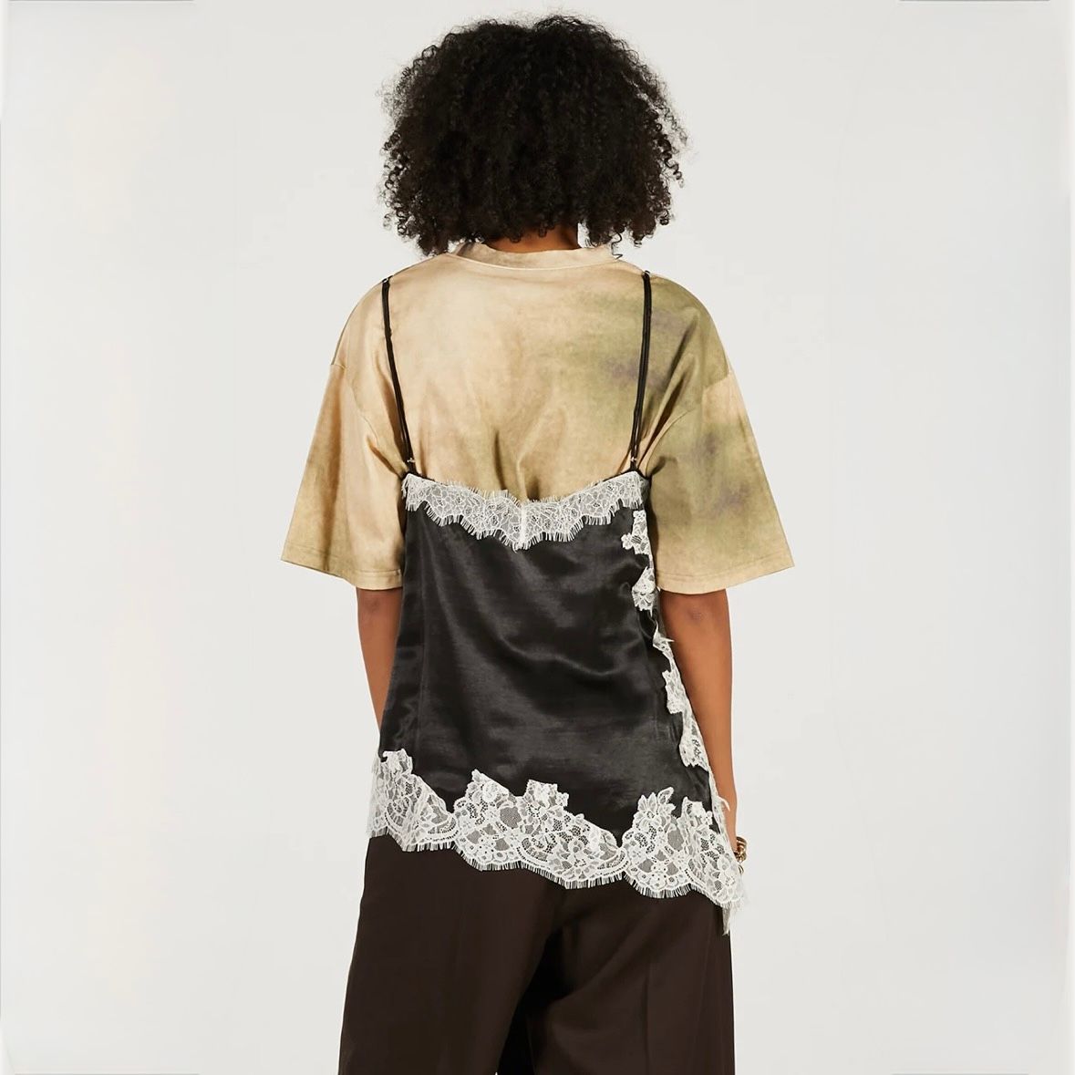 【残り一点】アシンメトリーレースキャミソール