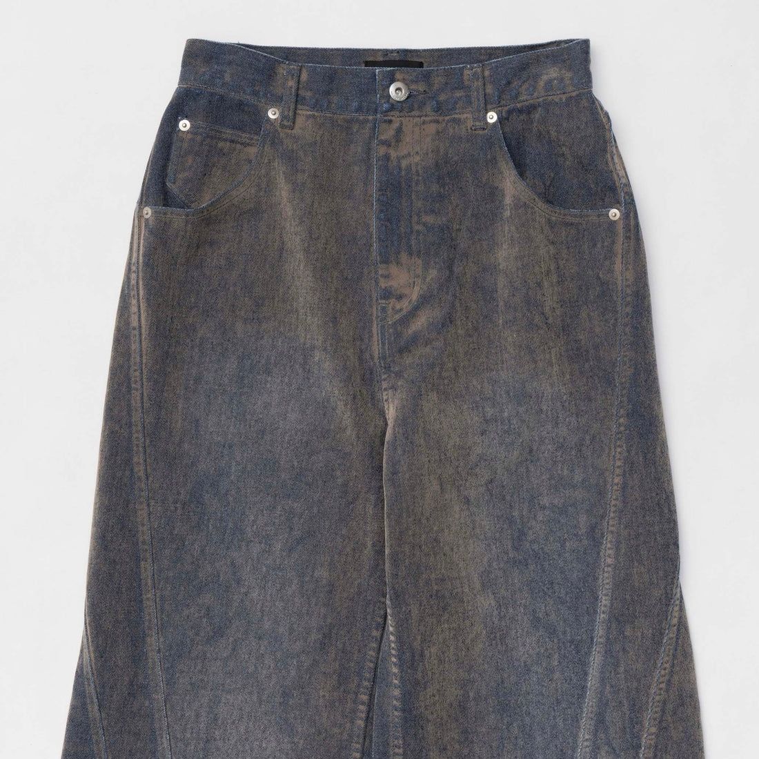 【残り一点】Wide Straight Flocking Denim Pants